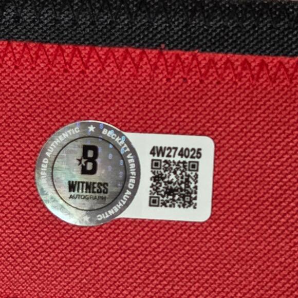 Joe Nieuwendyk HOF 11 Signed New Jersey Devils Custom Jersey Beckett Witness - Picture 4 of 8